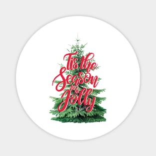 Tis the Season to be Jolly Christmas Tree Magnet